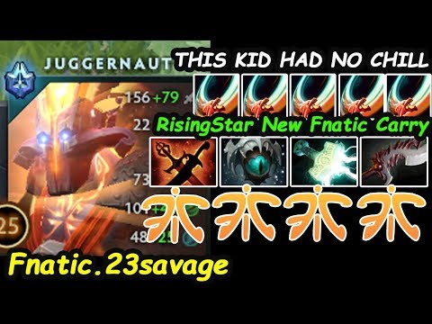 23savage - [Juggernaut] NEW FNATIC CARRY RISING STAR Insane Damage Dota 2 7.22 Gameplay