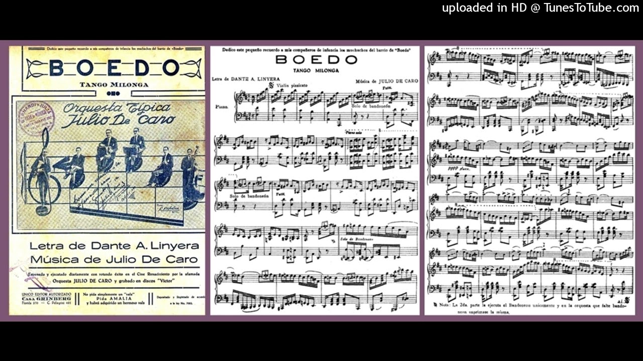 Boedo - Orquesta Típica De Caro - 1928
