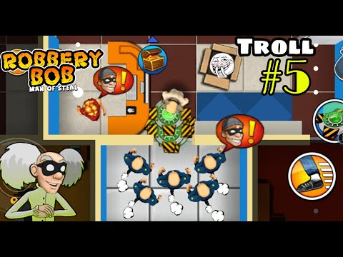 Robbery Bob Troll : Use 250 Teleportation Mine - Scientist Costume Part 5