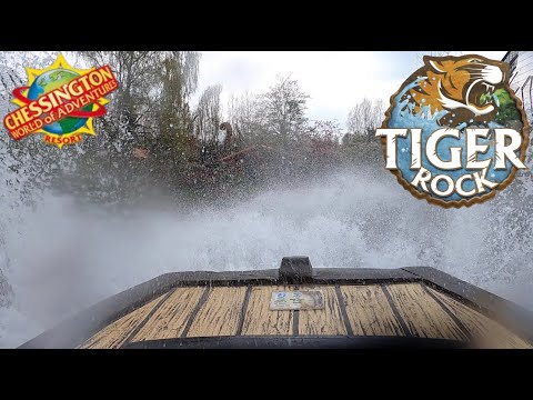 Tiger Rock Mack Rides Log Flume Full HD POV 2023 - Chessington World of Adventures Resort