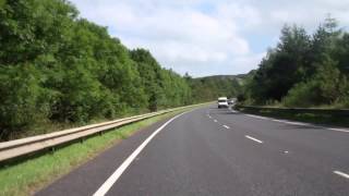 preview picture of video 'Clapham, North Yorkshire to Cookridge, West Yorkshire (time-lapse fast drive) - 8th September, 2012'