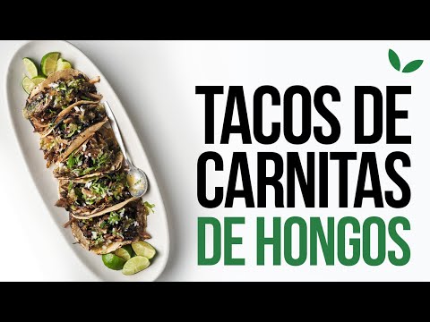 Tacos de carnitas de hongos