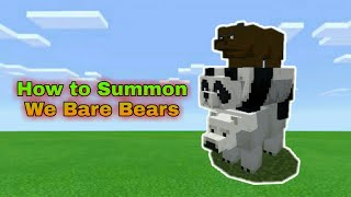How to Summon We Be Bears In Minecraft
