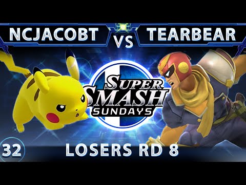 SSS 32 - NCJacobT (Pikachu) Vs. Tearbear (Falcon) Smash 4 - Losers Quarters - Sm4sh WiiU