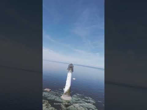 first fpv at bell rock lighthouse flying from a sail boat