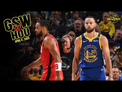 Golden State Warriors vs Houston Rockets Full Game Highlights | April 6, 2025 | FreeDawkins