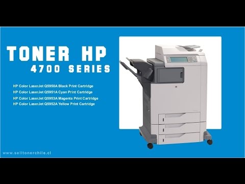 Hewlett Packard (HP) HP Color LaserJet 4700 Toneris Geltona (10 000 puslapių) video