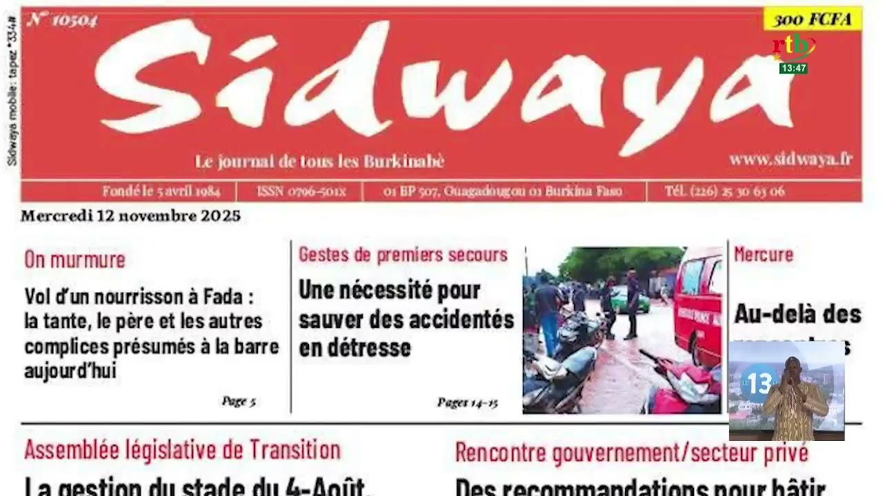 Revue de presse du 12 novembre 2025