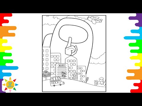 Among Us Coloring Page |Among Us Keep Silence Coloring | Foria - Break Away [NCS Release]