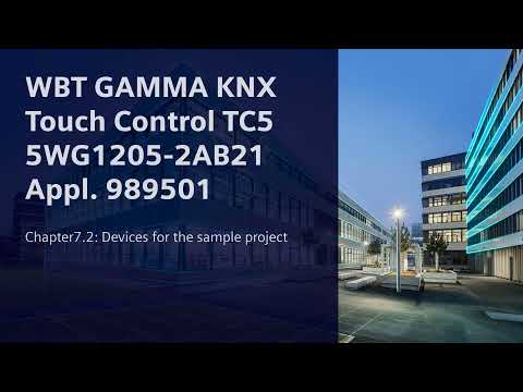 7.2 Siemens KNX Touch Control Panel TC5: The Sample Project / Devices