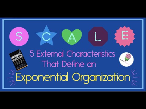 Exponential Organizations by Salim Ismail - The SCALE Acronym - Animated Summary