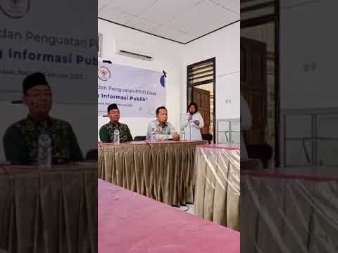 Bimtek PPID Desa dalam rangka Desa Gemilang informasi Publik 15022023