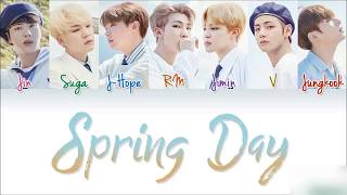BTS (防弾少年団) - &#39;Spring Day (Japanese Ver.)&#39; [Color Coded Kanji|Rom|Eng lyrics]