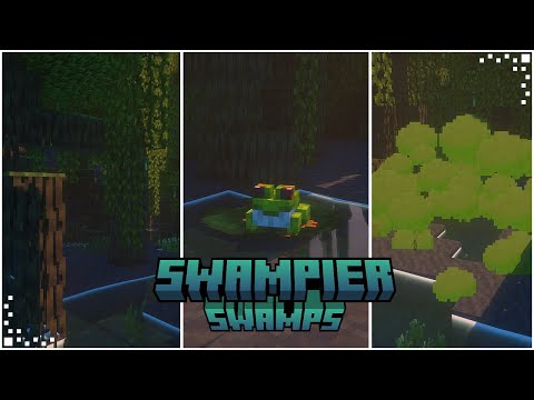 SirColor - Swampier Swamps (Minecraft Mod Showcase) | Frogs Expansion, Swamp Overhaul & New Items