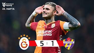 Galatasaray (5-1) Eyüpspor | Week 22 Match Summary | Trendyol Super Lig 2025 - 2026 Season