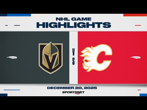 NHL Highlights | Golden Knights vs. Flames - December 20, 2025
