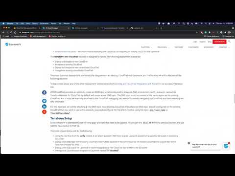 Up and Running with Lacework Terraform Modules for AWS