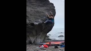 Video thumbnail of Monster Tide, 7A+. Exmoor
