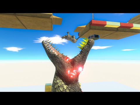 PURUSSAURUS HEAD and SPIKE TRAP Who Can Survive? Animal Revolt Battle Simulator