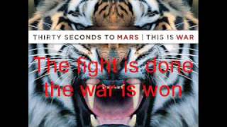 (lyrics) 30 Seconds to Mars - This is War + One Hundred Suns