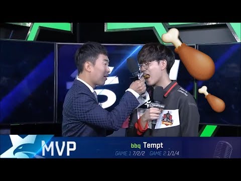 BBQ Tempt eating chicken!?