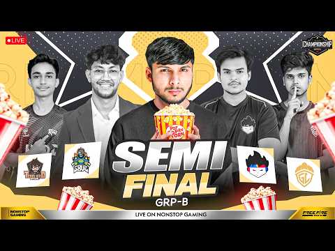 CHAMPIONSHIP SERIES SEMI FINAL DAY-3  WATCH PARTY 💀🔥 || S8UL, TSG, GODL, HIND, MNZ #nonstopgaming