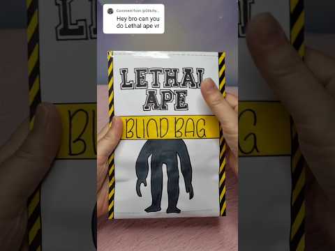 lethal ape vr blind bag #asmr #lethalape #gorillatag #vr #metaquest #creative #craft #gaming #shorts