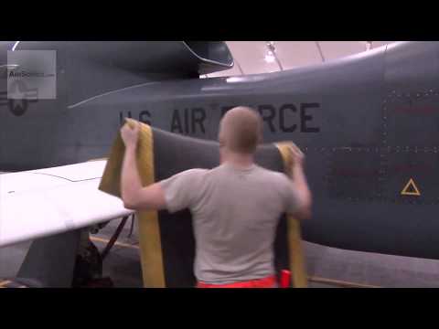 RQ-4 Global Hawk UAV - 380th Air Expeditionary Wing Performing Maintenance