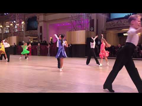 ANIL MISHRA & MARIIA MYKHAILENKO. -  RUMBA. - JUVENILE  (UNDER 12 YEARS). - BLACKPOOL. - 06.04.2018