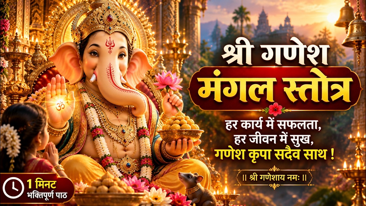 श्री गणेश मंगल स्तोत्र ? | हर कार्य में सफलता के लिए | Ganesh Mantra