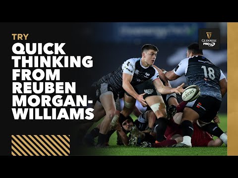 Quick thinking from Reuben Morgan-Williams for the try