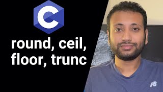 C programming Bangla Tutorial 5.55 : Math | round, trunc, ceil, floor function