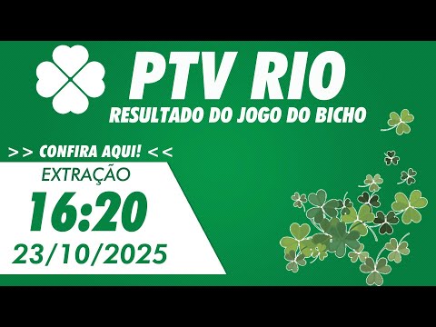🍀 Resultado da PTN Rio 16:20 – Resultado do Jogo do Bicho PTN Rio 23/10/2025