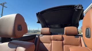 2012 BMW 328i Convertible Top Down Operation
