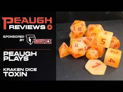 Peaugh Plays: Kraken Dice TOXIN and GEM & THE HOLOGLITTERS sets!