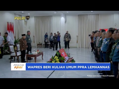 WAPRES BERI KULIAH UMUM PPRA LEMHANNAS