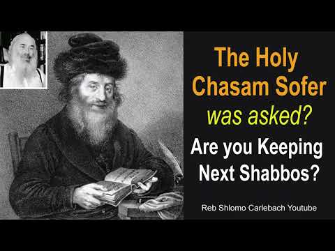 Shlomo Carlebach - The Holy Chasam Sofer was asked? Are you Keeping Next Shabbos? Bad Habits