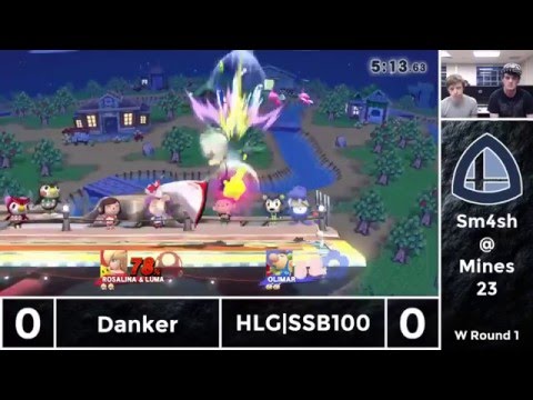 Sm4sh@Mines 23 - Danker (Rosalina & Luma) Vs. HLG|SSB100 (Olimar) - Winners Round 1