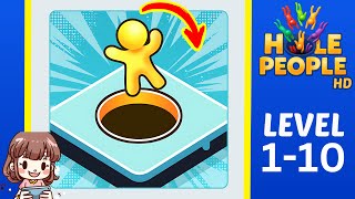 Hole People Level 1 Solution - Hole People Level 1-10 Solution Walkthrough