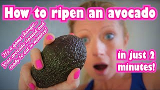 HOW TO RIPEN AVOCADOS FAST! Speed ripen your unripe avocado quickly in your microwave in minutes!