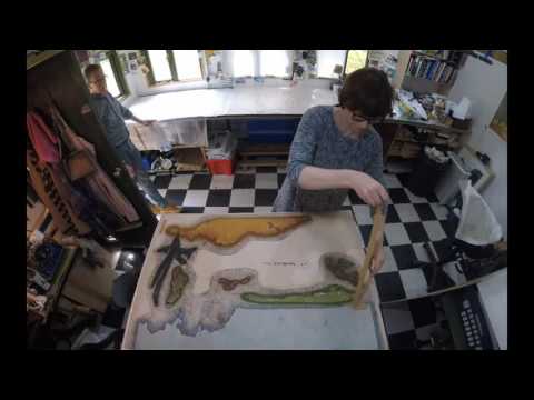 Japanese Woodblock Printing: Large Scale Printing Mokuhanga