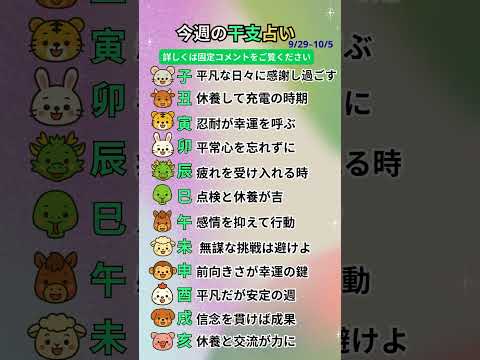 今週の干支占い 🔮 驚くほど当たる運勢は？#今週の運勢 #干支占い #驚きの結果 #当たる占い #開運のヒント