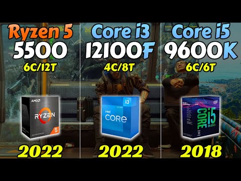 R5 5500 vs i3-12100F vs i5-9600K - RTX 3080 and RTX 3060