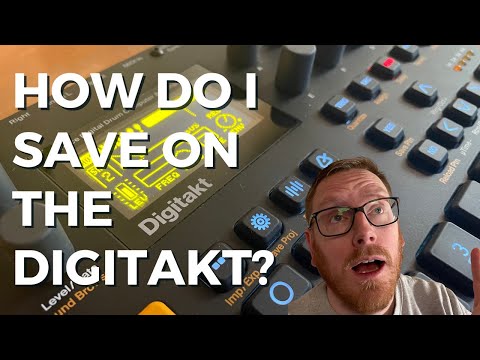 How do I save on the Elektron Digitakt?