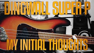 Video thumbnail for DINGWALL SUPER P | MY INITIAL THOUGHTS by Erik Arkö