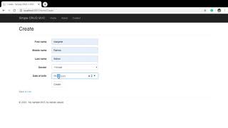 ASP MVC CRUD DEMONSTRATION