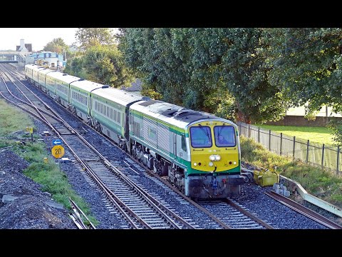 Irish Rail 201 Class Locos 215, 226, 227 & 232 on Mark 4s @ Kildare & Cherryville Junction 21/10/21