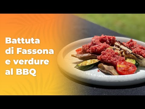 Antipasto da accompagnare alla grigliata | Verdure alla griglia perfette e battuta di fassona