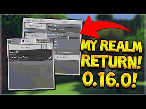 ECKOSOLDIER - MY MCPE REALM!! - Minecraft Pocket Edition 0.16.0 Realms Return Update (Pocket Edition)