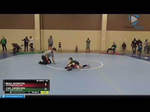 USAW TOA Stockyard Stampede/39 8U Boys 49 Beau Johnston Azle Wrestling Club Vs Cael Danielson Azle